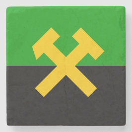 Vlag van mijnwerkers stenen onderzetter
