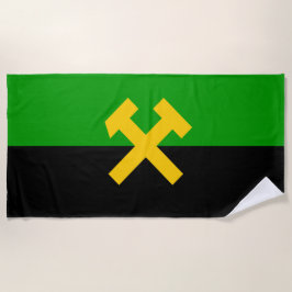 Vlag van mijnwerkers strandlaken