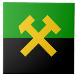 Vlag van mijnwerkers tegeltje