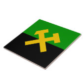 Vlag van mijnwerkers tegeltje (Zijkant)