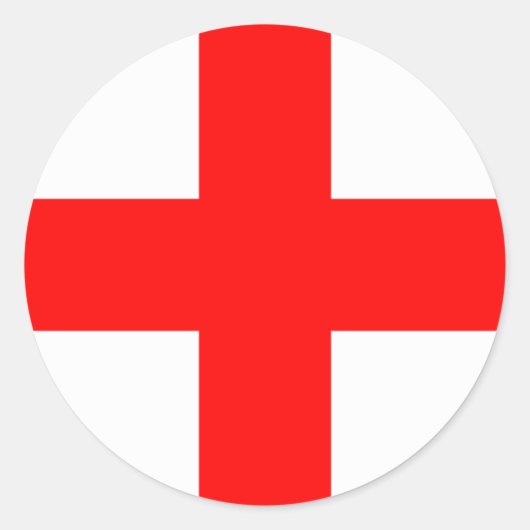 Vlag van Milaan Ronde Sticker (Voorkant)