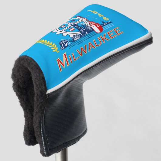 vlag van Milwaukee Golfheadcover (3/4 voorkant)