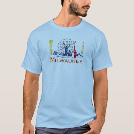 vlag van Milwaukee T-shirt (Voorkant)