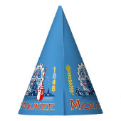 Vlag van Milwaukee, Wisconsin Feesthoedjes (Achterkant)