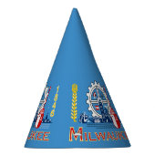 Vlag van Milwaukee, Wisconsin Feesthoedjes (Rechts)