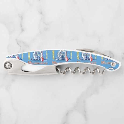 Vlag van Milwaukee, Wisconsin Kurkentrekker (Voorkant)