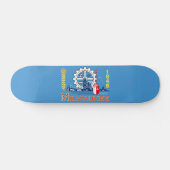 Vlag van Milwaukee, Wisconsin Persoonlijk Skateboard (Horizontaal)