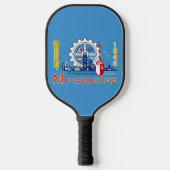Vlag van Milwaukee, Wisconsin Pickleball Paddle (Voorkant)