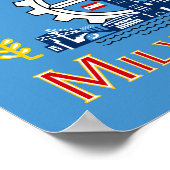 Vlag van Milwaukee, Wisconsin Poster (Hoek)