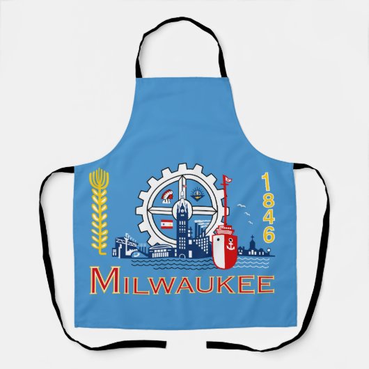 Vlag van Milwaukee, Wisconsin Schort (Voorkant)