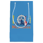 Vlag van Milwaukee, Wisconsin Small Gift Bag Klein Cadeauzakje (Voorkant)