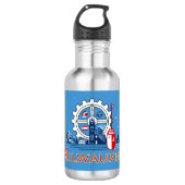 Vlag van Milwaukee, Wisconsin Waterfles (Voorkant)