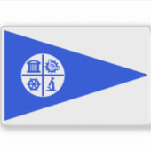 Vlag van Minneapolis, Minnesota Sticker (Voorkant)