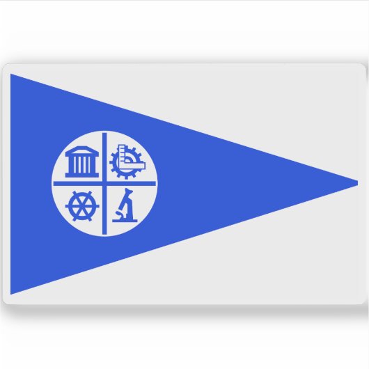 Vlag van Minneapolis, Minnesota Sticker (Voorkant)