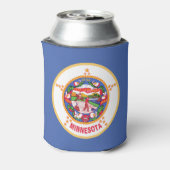 Vlag van Minnesota Blikjeskoeler (Blikje Achterkant)
