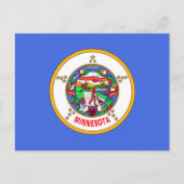 Vlag van Minnesota Briefkaart (Voorkant)