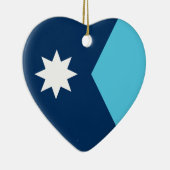 Vlag van Minnesota Keramisch Ornament (Rechts)