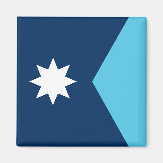 Vlag van Minnesota Magneet (Voorkant)