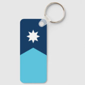 Vlag van Minnesota Sleutelhanger (Achterkant)