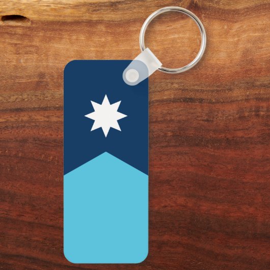 Vlag van Minnesota Sleutelhanger (Achterkant)