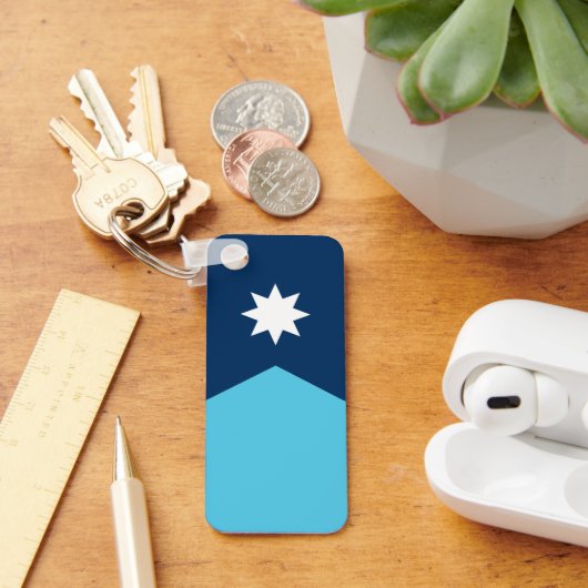 Vlag van Minnesota Sleutelhanger (Bureau)