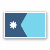 Vlag van Minnesota Sticker (Voorkant)