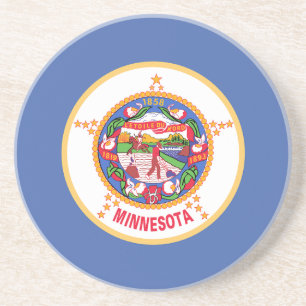 Vlag van Minnesota Zandsteen Onderzetter