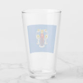 Vlag van Minsk (Belarus) Glas (Achterkant)