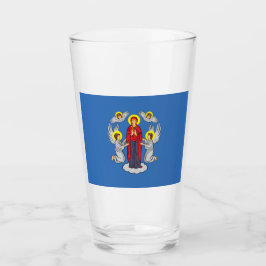 Vlag van Minsk (Belarus) Glas