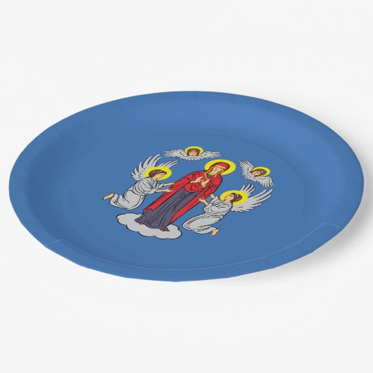 Vlag van Minsk (Belarus) Papieren Bordje (Gekanteld)