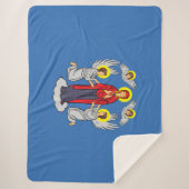 Vlag van Minsk (Belarus) Sherpa Deken (Voorkant)