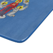 Vlag van Minsk (Belarus) Snijplank (Hoek)