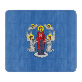 Vlag van Minsk (Belarus) Snijplank (Voorkant)