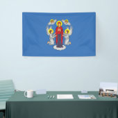 Vlag van Minsk (Belarus) Spandoek (Beurs)