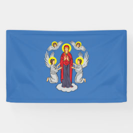 Vlag van Minsk (Belarus) Spandoek