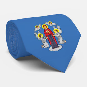 Vlag van Minsk (Belarus) Stropdas