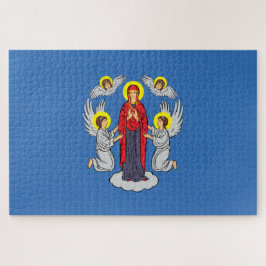 Vlag van Minsk (Wit-Rusland) Legpuzzel
