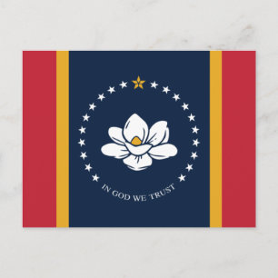 Vlag van Mississippi (2020) Briefkaart
