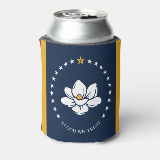 vlag van Mississippi Blikjeskoeler (Blikje Achterkant)