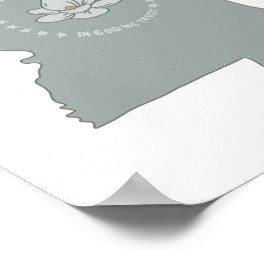 vlag van Mississippi Poster (Hoek)