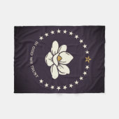 Vlag van Mississippi State-ontwerp Fleece Deken (Voorkant (Horizontaal))