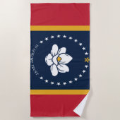 vlag van Mississippi Strandlaken (Voorkant)