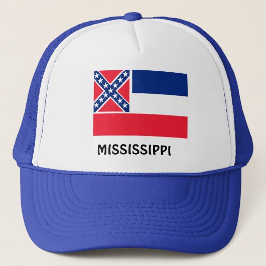 Vlag van Mississippi Trucker Pet (Voorkant)