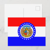 Vlag van Missouri Briefkaart (Voorkant / Achterkant)