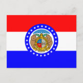 Vlag van Missouri Briefkaart (Voorkant)