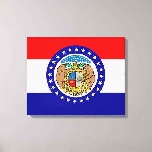 vlag van Missouri Canvas Afdruk (Voorkant)