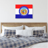 vlag van Missouri Canvas Afdruk (Insitu (Slaapkamer))