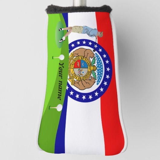 vlag van Missouri Golfheadcover (Draai 90)