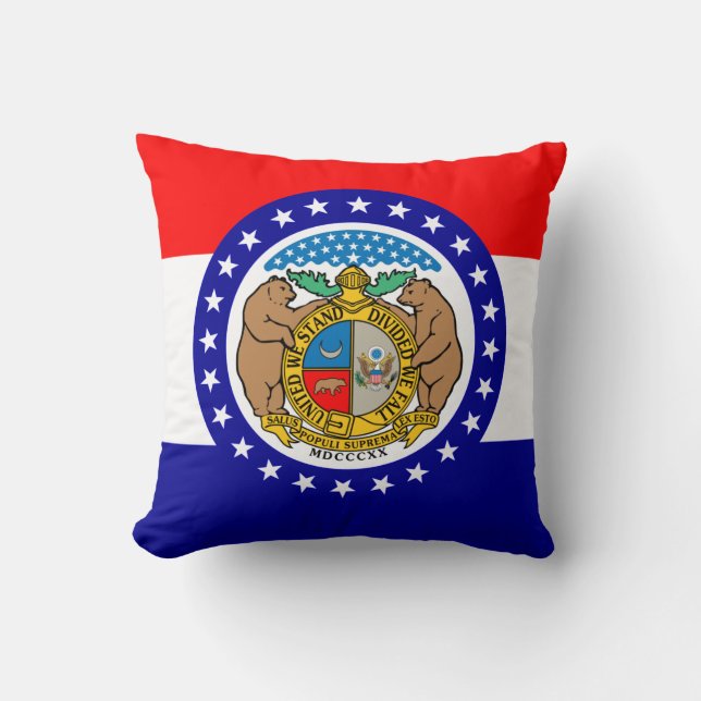 vlag van Missouri Kussen (Voorkant)