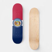 Vlag van Missouri Persoonlijk Skateboard (Voorkant)